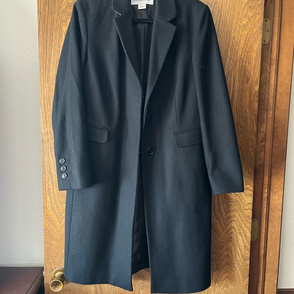 Liz Claiborne Black Dress Coat